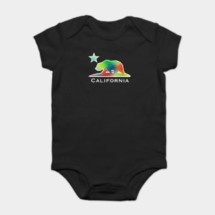 Geometric California State Flag Baby Bodysuit